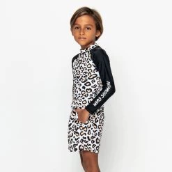 Mini Billy Rashie Top - Safari Leopard -Swim Wear Shop StudioSafariLeopardKidsMiniSwimwear18