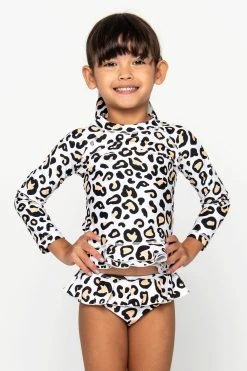 Mini Annie Rashie Set - Safari Leopard -Swim Wear Shop StudioSafariLeopardKidsMiniSwimwear20