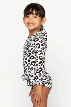 Mini Annie Rashie Set - Safari Leopard -Swim Wear Shop StudioSafariLeopardKidsMiniSwimwear9 1