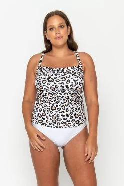 Giselle Tankini Top - Safari Leopard -Swim Wear Shop Tankini safair leo curve 2
