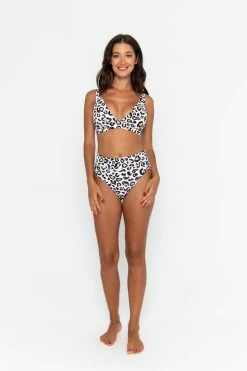 Lola Triangle Top - Safari Leopard -Swim Wear Shop Triangle safari 1