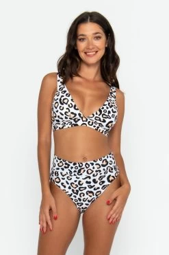 Lola Triangle Top - Safari Leopard -Swim Wear Shop Triangle safari 2