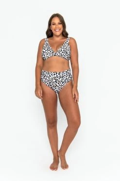 Lola Triangle Top - Safari Leopard -Swim Wear Shop Triangle safari curve 1