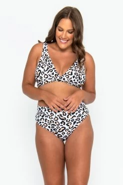 Lola Triangle Top - Safari Leopard -Swim Wear Shop Triangle safari curve 2