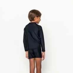 Mini Billy Rashie Top - Black On Black 15 Mini Billy Rashie Top - Black On Black -Swim Wear Shop billy rashie black on black 20