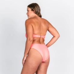 Grace Bikini Bottom - Fluorescent Coral -Swim Wear Shop carrie grace curve fluro pink 4