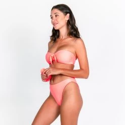 Grace Bikini Bottom - Fluorescent Coral -Swim Wear Shop carrie grace mimi fluro pink 4 bb5b3f4e e8e1 4d6c bf27 6ab307c01700