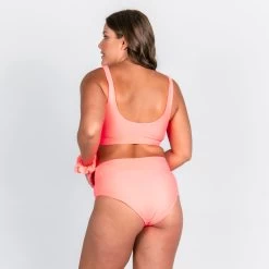 Ginger Bikini Bottom - Fluorescent Coral -Swim Wear Shop gia ginger curve fluro pink 11 94ac0f9c 2447 4c80 bd79 bf250434ddde
