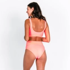 Gia Bikini Top - Fluorescent Coral 22 Gia Bikini Top - Fluorescent Coral -Swim Wear Shop gia ginger fluro pink 1