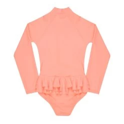 Mini Blake Surfsuit - Fluorescent Coral -Swim Wear Shop mini blake fluro pink 1