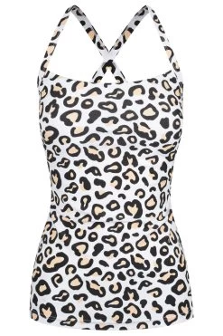 Giselle Tankini Top - Safari Leopard -Swim Wear Shop safarileo1